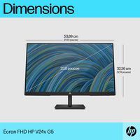 HP V24V G5 Computer Monitor 60.5 Cm (23.8") 1920 X 1080 Pixels Full Hd Black - W128781330