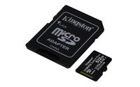Kingston 512 GB, microSDXC, Class 10, UHS-I, 3.3 V, SD adapter - W126824411
