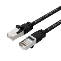 Lanview Network Cable CAT6A S/FTP 2m Black LSZH, HIGH-FLEX, SmartClick - W128483960