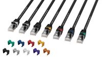 Lanview Network Cable CAT6A UTP 0,5m Black LSZH, HIGH-FLEX, SmartClick - W128483982