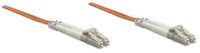 Intellinet Fibre Optic Patch Cable, Duplex, Multimode, LC/LC, 50/125 µm, OM2, 1m, LSZH, Orange - W125304293