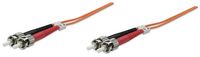 Intellinet Fiber Optic Patch Cable, Om1, St/St, 2M, Orange, Duplex, Multimode, 62.5/125 µm, Lszh, Fibre, Lifetime Warranty, Polybag - W128253647