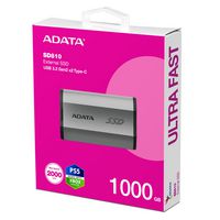 ADATA 1000 GB SD810 External SSD Durable, Silver Grey - W128803320