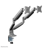 Neomounts Neomounts by Newstar Select Full Motion Dual Desk Mount (clamp & grommet) for two 10-32" Monitor Screens, Height Adjustable (gas spring) - Silver - W125514855