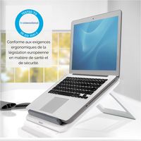 Fellowes Notebook Stand Grey, White 43.2 Cm (17") - W128253988