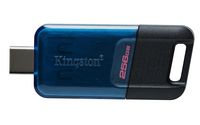 Kingston Datatraveler 80 Usb Flash Drive 256 Gb Usb Type-C 3.2 Gen 1 (3.1 Gen 1) Black, Blue - W128283431