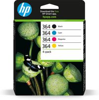 HP HP 364 Black/Cyan/Magenta/Yellow Cartridge Original Ink Cartridges - W125265552