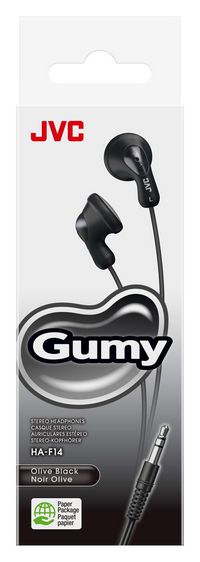 JVC Gumy In Ear Wired Black - W128562393