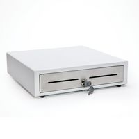 Star Micronics CD4-1616WTSSC48-S2 - Cash Drawer, White Stainless Steel, 410mm x 415mm, Printer Driven, 4 Note  8 Coin, Cable Included - W127025963