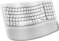 Logitech Wave Keys keyboard RF Wireless + Bluetooth QWERTY Danish, Finnish, Norwegian, Swedish White - W128821277