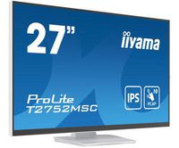 iiyama 27" WHITE Bonded PCAP-10,1920x1080,IPS,Flat Bezel Free Glass Front,HDMI,DP,360cd/m², USB Hub 2x3.2,Speakers - W128821372