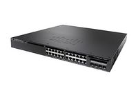 Cisco 4 GB DRAM, 4096 VLAN, 24 10/100/1000 Ethernet PoE+, 2x10G Uplink, 640WAC, 1 RU, LAN Base set - W124878263