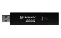 Kingston IronKey D300, 16GB, USB 3.0, IPX8, Serialised, Managed - W125156207