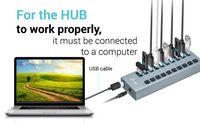 i-tec Usb 3.0 Charging Hub 10 Port + Power Adapter 48 W EU Power cord - W128259854