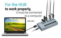 i-tec Usb 3.0 Charging Hub 7Port + Power Adapter 36 W - W128259870