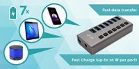 i-tec Usb 3.0 Charging Hub 7Port + Power Adapter 36 W - W128259870