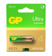 GP Batteries GP ULTRA ALKALINE AA/LR6 Battery. 4-Pack - W128778057