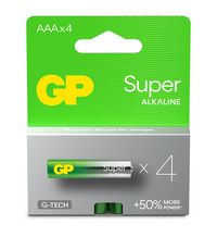 GP Batteries GP SUPER ALKALINE AAA/LR03 Battery. 4-Pack - W128778056
