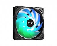 MSI Max F12A-3 120Mm Argb Fan Kit - Case Accessory '3X 120Mm Argb Pwm Fans, 600-1500 Rpm, Mystic Lighting Sync' - W128823586