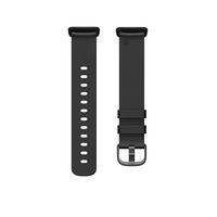 Fitbit Smart Wearable Accessories Band Black Genuine Leather - W128823644