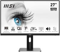 MSI Pro Mp273Qpde Computer Monitor 68.6 Cm (27") 2560 X 1440 Pixels Wide Quad Hd Led Black, Silver - W128824863