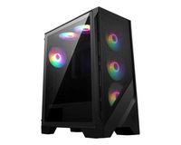 MSI Mag Forge 120A Airflow Computer Case Midi Tower Black, Transparent - W128825843