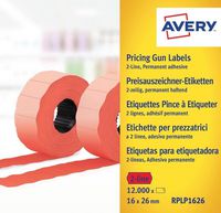 Avery Printer Label Red Self-Adhesive Printer Label - W128828120