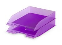 Durable Desk Tray/Organizer Purple, Transparent - W128828482