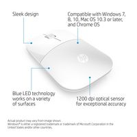 HP Z3700 White Wireless Mouse - W125177244