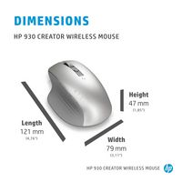 HP Silver 930 Creator Wireless Mouse - W126262608