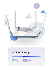 D-Link EAGLE PRO AI AX3200 Smart Router - W127034630