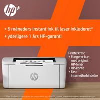 HP LaserJet HP M110we Printer, Black and white, Printer for Small office, Print, Wireless; HP+; HP Instant Ink eligible - W127046829