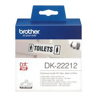 Brother DK22212  WHITE CONTINUOUS FILM TAPE 62MM - MOQ 3 - W124348685