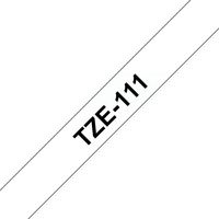 Brother 6mm, Black on Clear, 8m, Laminated - W124586500