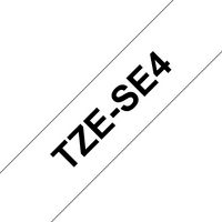 Brother TZESE4 Black on White 18mm - W125076142