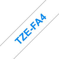 Brother TZE-FA4 - 18 mm Fabric Blue/White - W125605150