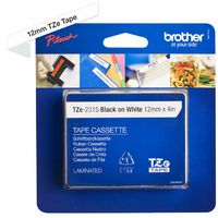 Brother Tze-231S Label-Making Tape Black On White - W128255667