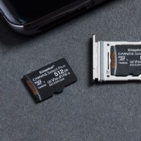 Kingston 512 GB, microSDXC, Class 10, UHS-I, 3.3 V, SD adapter - W126824411
