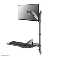 Neomounts by Newstar WL90-325BL1 height adjustable wall mounted workstation for 17-32" screens, keyboard and mouse - Black - W128820621