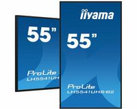 iiyama 55" 3840x2160, 4K UHD IPS panel, 1% Haze, Landscape and Portrait mode, Speakers 2x 10W , VGA, 3x HDMI - W128829870