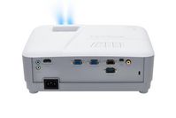 ViewSonic 1024 x 768, DLP, 3600 ANSI lum, 30-300", 190 W, 4:3, Mini USB B, RS-232, RCA, 3.5mm, HDMI 1.4, VGA, 2x RGB, 2 W RMS, 294x218x110 mm - W125189969