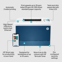 HP HP Color LaserJet Pro 4202dn Printer, Color, Printer for Small medium business, Print, Print from phone or tablet; Two-sided printing; Optional high-capacity trays - W128832961