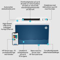 HP HP Color LaserJet Pro 4202dn Printer, Color, Printer for Small medium business, Print, Print from phone or tablet; Two-sided printing; Optional high-capacity trays - W128832961
