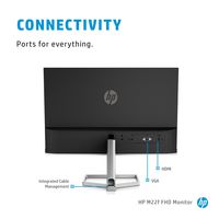 HP HP M22f computer monitor 54.6 cm (21.5") 1920 x 1080 pixels Full HD LCD Black, Silver - W128836205