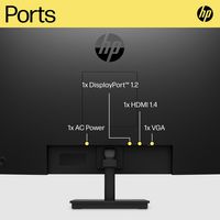 HP HP V27ie G5 computer monitor 68.6 cm (27") 1920 x 1080 pixels Full HD Black - W128836414