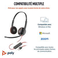 Poly Blackwire C3220 USB-C Headset +Carry Case (Bulk) - W128609550
