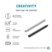 HP Rechargeable MPP 2.0 Tilt Pen (Black) - W125891853