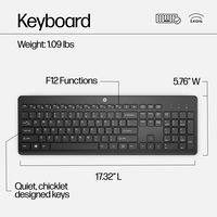 HP 230 Wireless Mouse and Keyboard Combo - W126262576