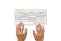 R-Go Tools Compact Break ergonomic keyboard, QWERTZ (DE), bluetooth, white - W128444815