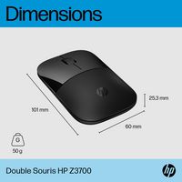 HP Z3700 Dual BLK WRLS Mouse E - W128308490